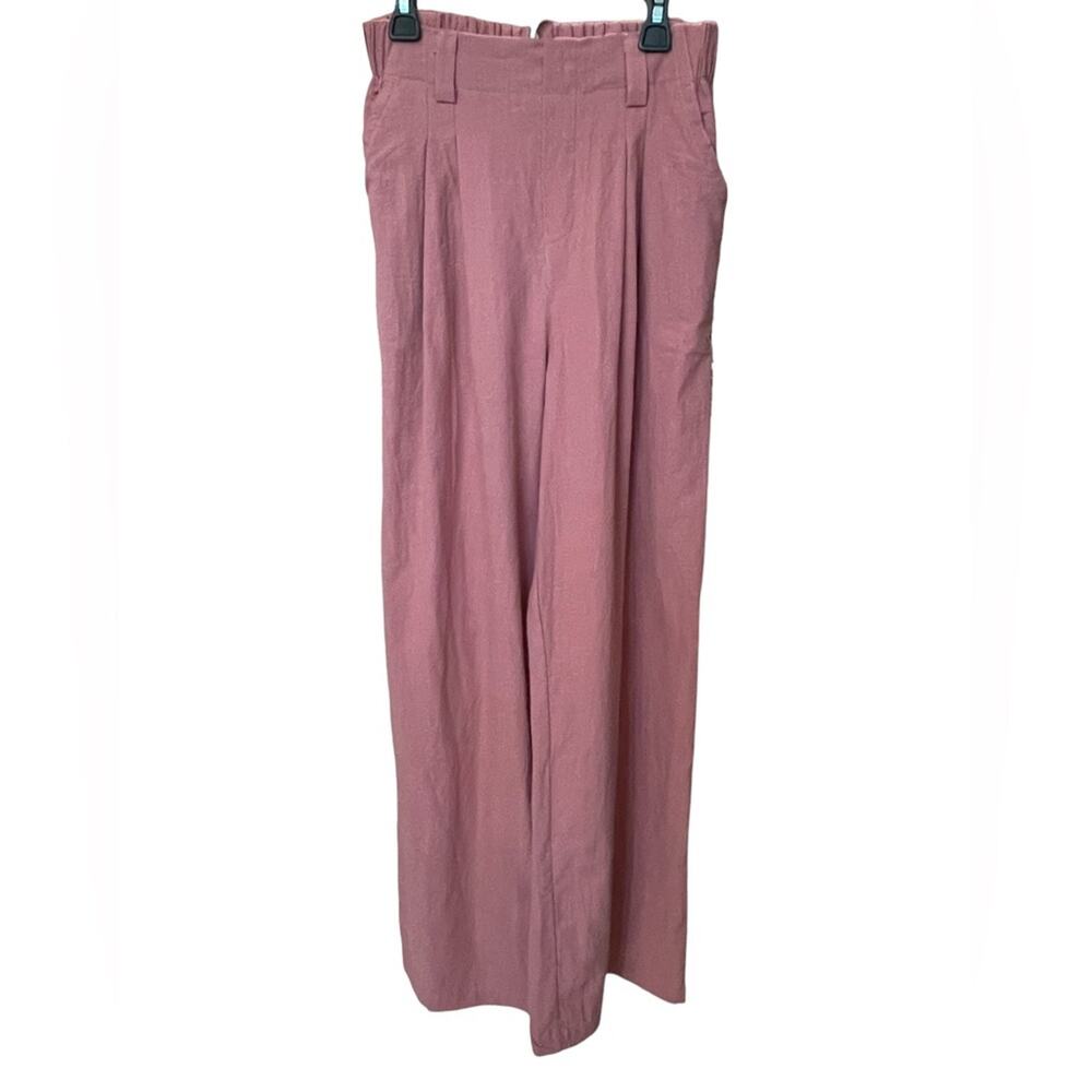 New ~ HALARA ~ High Waisted Plicated Wide Leg Flowy Palazzo Pants Size XS - Picture 2 of 7